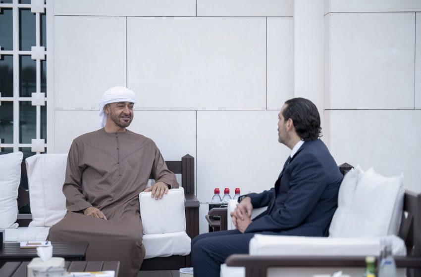  Mohamed bin Zayed meets Lebanese PM-designate Saad Hariri