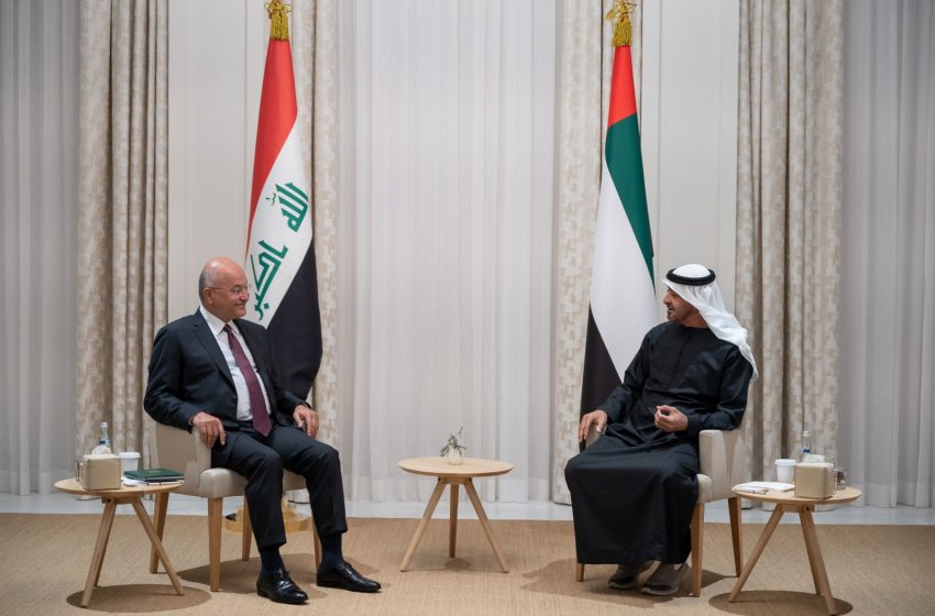  Mohamed bin Zayed, President of Iraq review regional developments