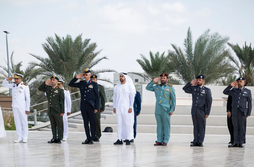  Theyab bin Mohamed bin Zayed attends silent prayer at Wahat Al Karama